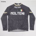Sutuiying Retro Long Sleeves Cycling Jersey Men Molteni New style Bike Clothing Thin Outdoor Sports Jersey MTB. 
