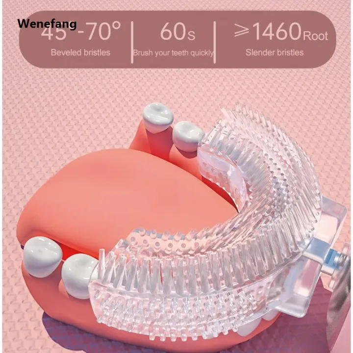 Wenefang%20Children%20U-shaped%20Electric%20Toothbrush%20360%20Degrees%20Smart%20Cartoon%20Kids%20silicone%20Toothbrush%20Automatic%20Rechargeable%20Sonic%20Toothbrush%20-%20Image%203