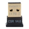 Ultra-Mini Bluetooth Csr 4.0 Usb Dongle Adapter - Black + Golden. 