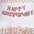 Happy Anniversary Foil Balloon 16 Inch Banner Party Decorations. 