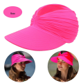 Pink Summer Beach Hat Big Visor Sun Hats for Women Outdoor UV Protection Top Empty Sport Baseball Cap. 