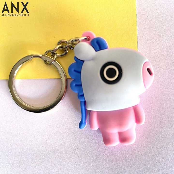 ANX Cute BTS 3D Gantungan Kunci Cute Keychain