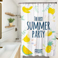 Small fresh series household shower curtain bathroom curtain hand-painted waterproof shower curtain factory direct wholesale. 