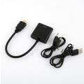 1080P Micro Hdmi/ Mini Hdmi/ HDTV To Vga Converter Adapter With Audio Video Cable. 
