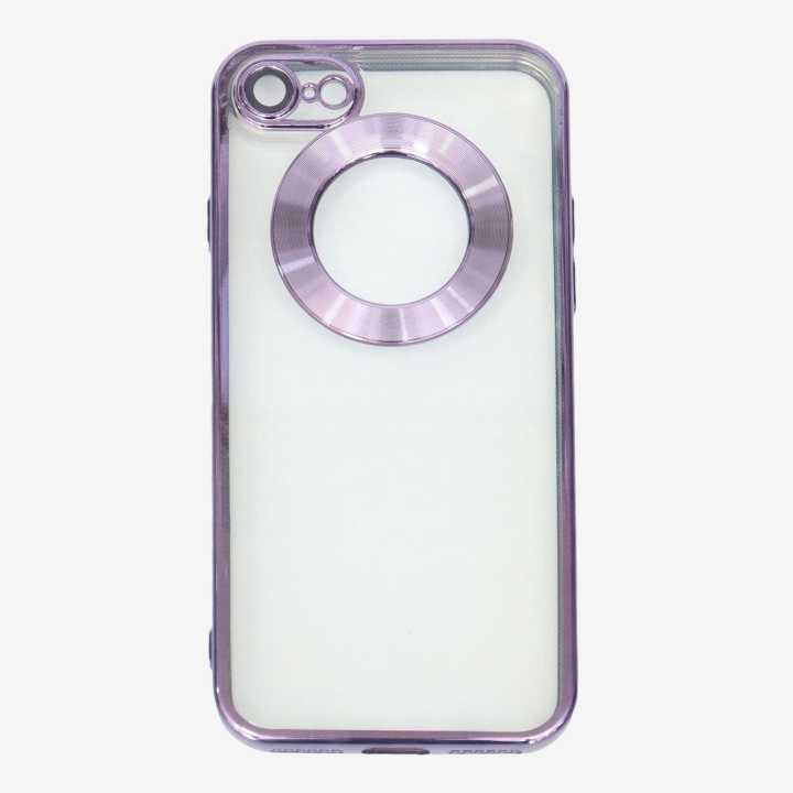 Purple Color Transparent Plain Design Case Cover For Iphone 7G