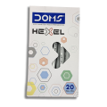 DOMS Hexel Ball Pen | Black Ink | Pack of 10 & 20 Pens | Smooth Ink Flow System. 