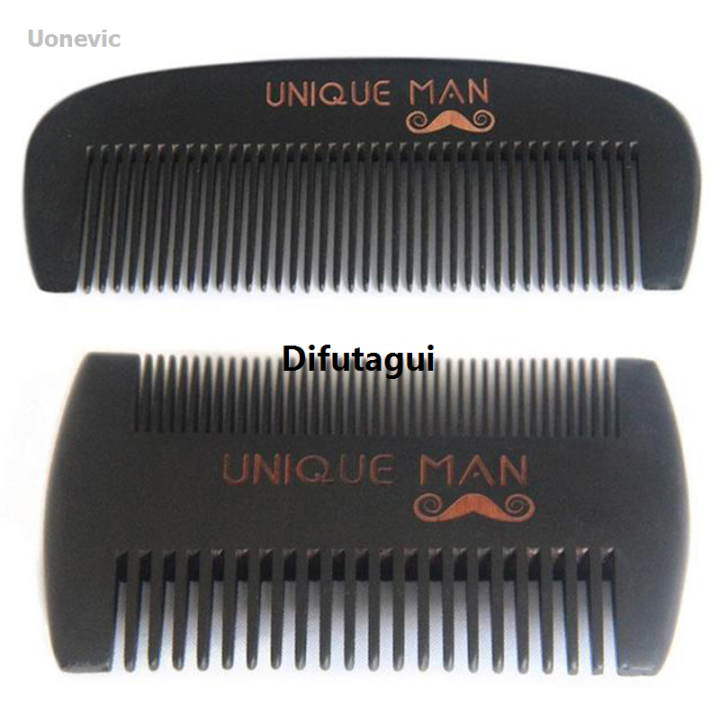 Difutagui Must have a thick wave straight hair comb for anti-static men's Hot New Selling black hair beard wooden comb for wet and dry curly hair.