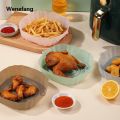 Wenefang Air Fryer Silicone Basket Airfryer Oven Baking Silicone Tray Reusable Hot Selling Airfryer Pot Pan Liner Mold Pizza Fried Chicken DC05. 