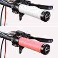 FORIDE 1Pair Bicycle Handlebar Grips Double Lock Bicycle Grip Cycling Accessories for Folding Bike Road Bike Pink. 