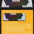 KA646 Mini Wired Mechanical Gaming Keyboard - 60% Compact RGB Backlit Hot Swap Keyboard. 