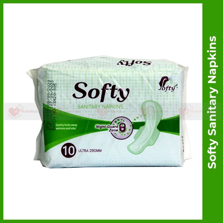 Softy Sanitary Napkins Night-Guard Zone 10ULTRA 290mm