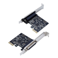 (GGBR)-3X High Quality Parallel Port DB25 25Pin Pcie Riser Card Printer to PCI-E Express Card Converter Adapter AX99100. 