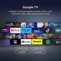 TCL 108 cm (43 inches) Metallic Bezel Less Series 4K Ultra HD Smart LED Google TV 43V6C (Black). 