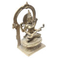 Golden Handmade  God Sarswoti Mata  Brass Statue 25cm. 