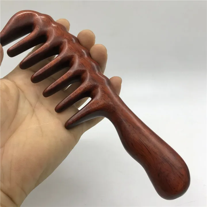 fasdaga%206X%20Hair%20Comb%20for%20Detangling%20-%20Wide%20Tooth%20Wood%20Comb%20for%20Curly%20Hair%20-%20No%20Static%20Natural%20Wooden%20Sandalwood%20Comb%20-%20Image%204