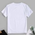 White Cotton Plain T-shirt for Men. 