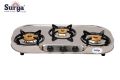 Surya Gas Stove Oval 3 Burner - AUTOMATIC. 