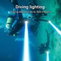【2025 Version】 9000LM Upgrade XHP160 Diving Flashlight Powerful Profession Dive Torch Rechargeable Underwater Lantern IP8 Waterproof Scuba Lamp. 