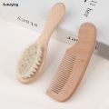 Sutuiying Beech airbag comb, wool brush, flat comb, portable Luxury baby shampoo brush, wool soft brush, hair comb set. 
