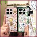 Wrist Strap Wristband Phone Case For ZTE Blade A35/A55 Silicone ring Dirt-resistant protective Back Cover Kickstand Cute. 