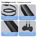 Sutuiying Neckband wireless Bluetooth headphones with ultra-long battery life, Hot Selling large screen digital display, sports noise-cancelling S10. 