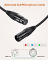 CableCreation XLR Cable, 3 FT XLR Male to XLR Female Balanced 3 PIN Microphone Cable,Black 0.9M. 