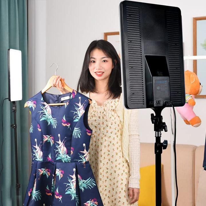 Photography%20LED%20Lighting%20Panel%20Light%20Remote%20Control%20for%20Live%20Stream%20Video%20Photo%20Lamp%20With%20Stand%20-%20Image%202