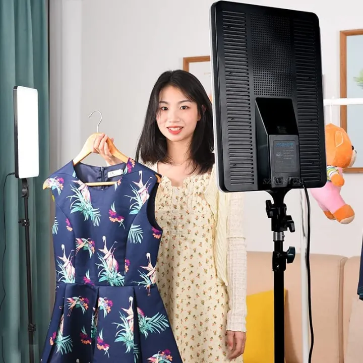 Photography%20LED%20Lighting%20Panel%20Light%20Remote%20Control%20for%20Live%20Stream%20Video%20Photo%20Lamp%20With%20Stand%20-%20Image%202