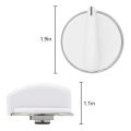 2 Pack WE01X20378 Control Knob(White) for General Electric Dryer Replacement. 