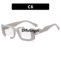 Difutagui New style [ New ] Personalized Notched Ripped Sunglasses 2021 2025 New Hip Hop Sun Glasses Mint Green Sunglasses Trend Catwalk. 