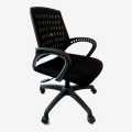 Black Solid Office Revolving Chair HIK-898A. 