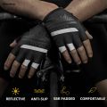 Wenefang ROCKBROS Summer Cycling Gloves Half Finger Shockproof Breathable Gym Gloves Men MTB Fingerless Bicycle Gloves Cycling Equipment. 