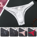Monologuee G-String Sissy Panties Men Briefs Pouch Underwear Breathable Thong Transparent Panties Ultra-Soft Low-Rise Jocks Bikini. 
