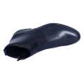 Black Leather  Black Horse Chelsea Boot For Men. 