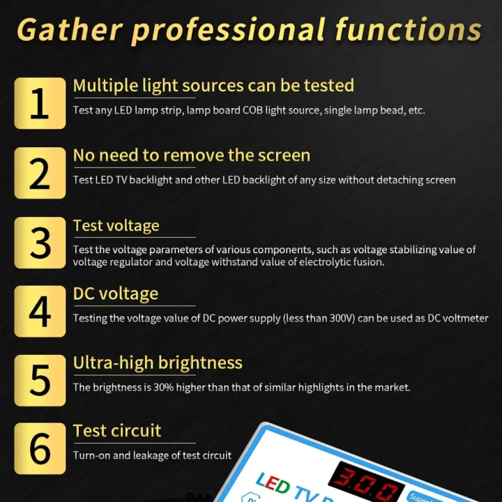 Measurement Tester Backlight Test Tool Bead Light Strip LED Tester ...