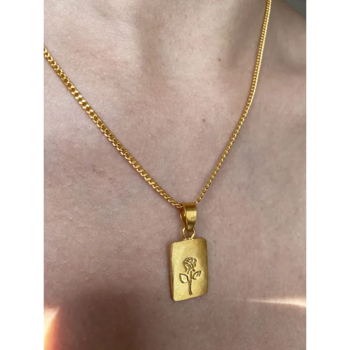 Therapy%20Nepal%20Gold%20Plated%20Rose%20Necklace%20For%20Women%20-%20Image%204