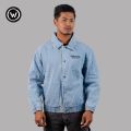 Wraon Light Blue Stretchable Denim Bomber Jacket For Men - Fashion | Jackets For Men | Men's Wear | Denim Jackets |. 