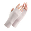 Sunscreen gloves D149 women's summer thin UV protection manicure outdoor electric bike cycling breathable half finger sunscreen upgrade. 