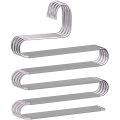 S-Shaped Pants Hanger Stainless Steel Hanger Closet Organizer Pants Jeans Scarf Pants Tie Towel. 