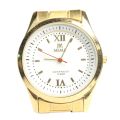 Mema Fashionable Women Watch Arabic Numeral Stainless Steel -Gold. 