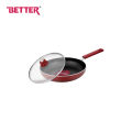 Better Silica Series 26 cm Non-Stick Fry Pan | Induction & Gas Compatible, with Heat-Proof Glass Lid and Silicone Handle. 