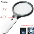 Difutagui Wenefang Sutuiying 30X Magnifier Handheld LED Glasses With Illumination High Quality Microscope 2025 Magnifying Glass Lens Reading Jewelry Glass Repair Tool. 