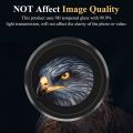 For IPhone 11  Camera Lens Protector - Individual Metal Ring Lens Cover - Black. 