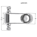FORIDE 6 Pcs Electric Guitar Roller String Tree String Retainer - Silver. 