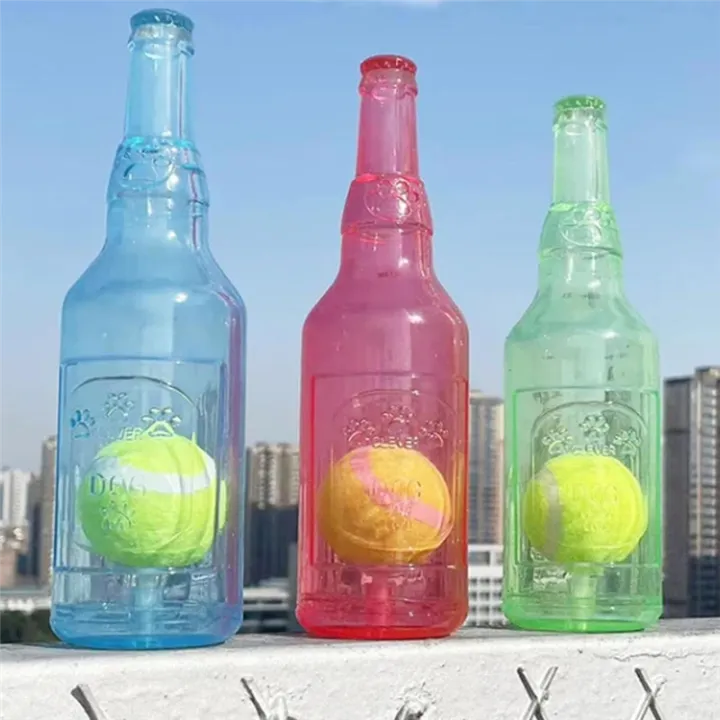 Sojhoop%20Dog%20Toy%20Water%20Bottle%20Cruncher%20Chew%20Bottle%20Toys%20for%20Dogs%20Plastic%20Water%20Bottle%20Chew%20Toys%20for%20Dogs%20with%20Ball%20Blue%20-%20Image%207