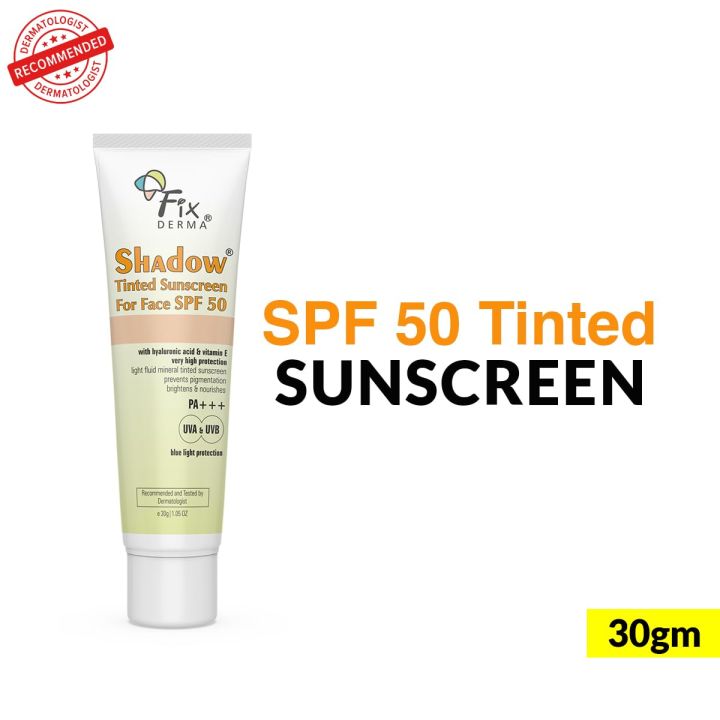 Fix%20Derma%20Shadow%20Tinted%20Sunscreen%2030g%20%7C%20Shade%20-%20Light%20%7C%20SPF%2050+%20%7C%201%25%20Hyaluronic%20Acid%20%7C%20UVA%20&%20UVB%20%7C%20PA+++%20-%20Image%208