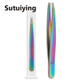 Sutuiying 1Pcs Professional Eyebrows Tweezers Trimmer Beard Eyelash Brow Hair Removal For Face Makeup Tool Man Or Women. 