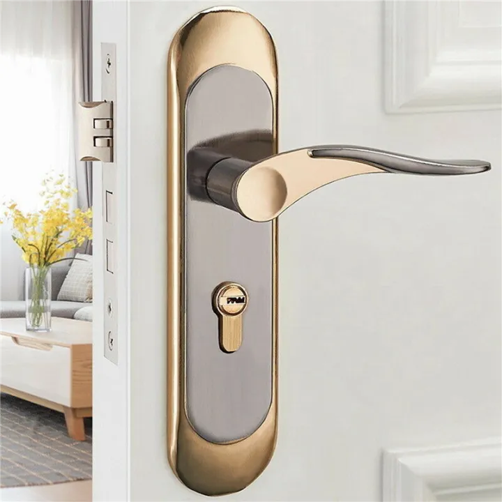 2X%20Indoor%20Household%20Door%20Handle%20for%20Home%20with%20Security%20Lock%20Key%20Set%20Aluminum%20Alloy%20-%20Image%208