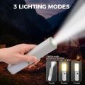 Portable Rechargeable Camping Lantern LED Light | 3-in-1 Flashlight, Tent Hanging Lamp & Mobile Power Bank | USB Rechargeable | Outdoor Emergency Light. 