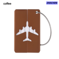DISICHEN 【Must-Have Gadgets】 Reusable Metal Travel Luggage Tags Aluminium Suitcase Labels with Ropes Bag Tag Stainless Steel Loop Name ID Card for Suitcase. 